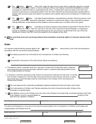 Form JD-JM-31 Order, Termination of Parental Rights and Appointment of Statutory Parent/ Guardian - Connecticut, Page 2