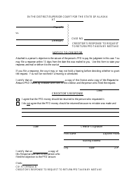 Document preview: Form CIV-571 Response to Request to Return Pfd Taken by Mistake - Alaska