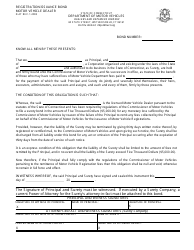 Document preview: Form D-47 Registration Issuance Bond - Connecticut
