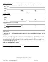 ADEM Form 015 Processing and Recycling General Information - Alabama, Page 2
