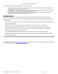 ADEM Form 015 Processing and Recycling General Information - Alabama, Page 3