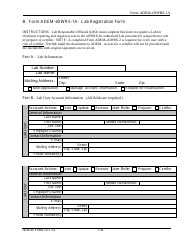 ADEM Form 34 (ADEM-eDWRS-1A) &quot;Lab Registration Form&quot; - Alabama