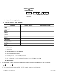 ADEM Form 106 Permit Application for Waste Disposal - Alabama, Page 2