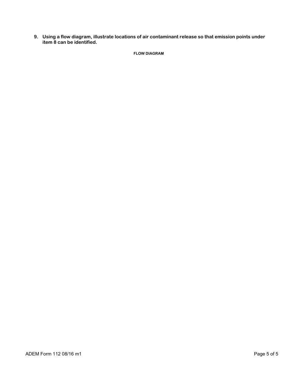 ADEM Form 112 Permit Application for Solvent Metal Cleaning - Alabama, Page 7