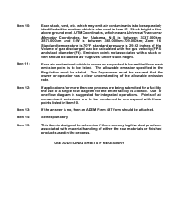 ADEM Form 105 Permit Application for Manufacturing or Processing Operation - Alabama, Page 2