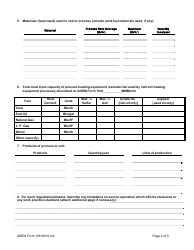 ADEM Form 105 Permit Application for Manufacturing or Processing Operation - Alabama, Page 4