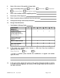 ADEM Form 197 Air Permit Application for Gasoline Dispensing Facilities - Alabama, Page 2