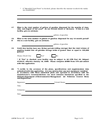 ADEM Form 197 Air Permit Application for Gasoline Dispensing Facilities - Alabama, Page 4