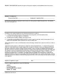 ADEM Form 316 Alabama Coastal Area Management Program Application for Approval of a Non-regulated Use ADEM Administrative Code Rule 335-8-1-.11 Groundwater Extraction 50 Gpm or Greater - Alabama, Page 2