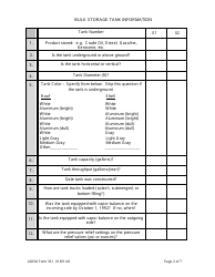 ADEM Form 331 Permit Application for Gasoline Bulk Plants - Alabama, Page 2