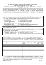Document preview: ADEM Form 377 Minor Permit Modification Addendum Form - Npdes Individual Permit Application - Alabama