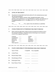 ADEM Form 323 Application for Approval of Alternative Treatment Technologies - Alabama, Page 2