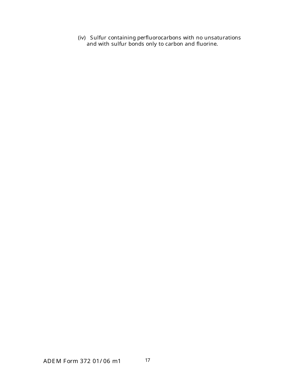 ADEM Form 372 Emissions Statements Reporting Form - Alabama, Page 17