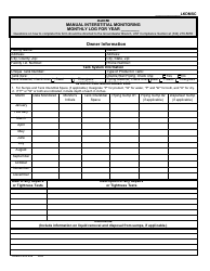 Document preview: ADEM Form 406 Manual Interstitial Monitoring Monthly Log - Alabama