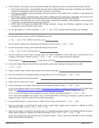 ADEM Form 393 Notice of Intent - Npdes General Permit Number Alg030000 - Alabama, Page 2