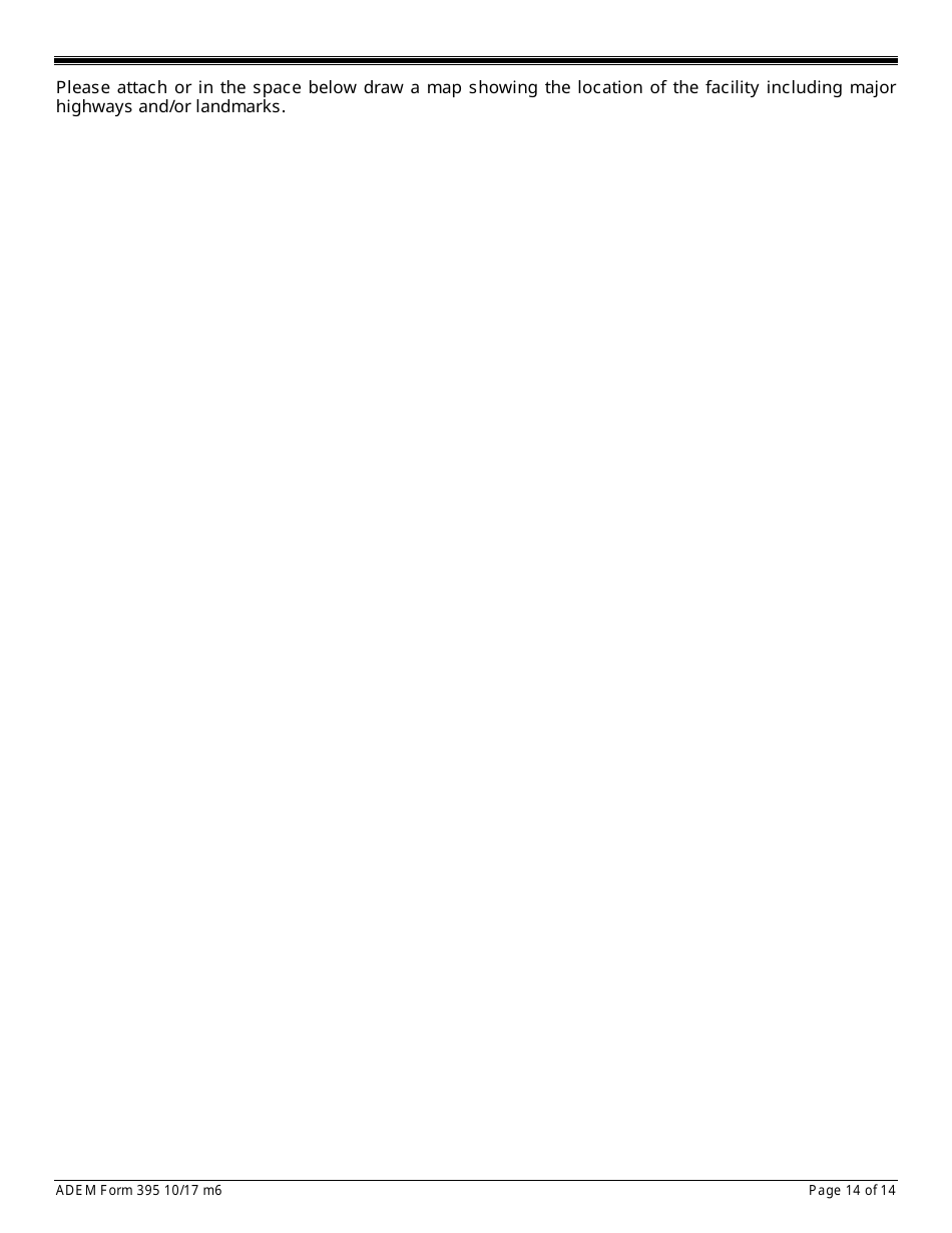 ADEM Form 395 Notice of Intent - Npdes General Permit Number Alg360000 - Alabama, Page 14