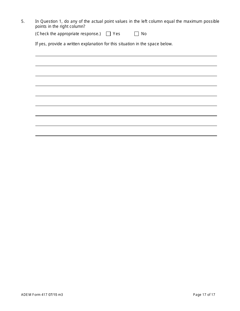 ADEM Form 417 Municipal Water Pollution Prevention (Mwpp) Annual Report Package - Alabama, Page 17