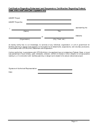 ADEM Form 339 Clean Water State Revolving Fund (Cwsrf) Loan Application - Alabama, Page 11