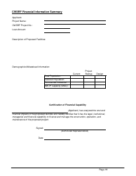 ADEM Form 339 Clean Water State Revolving Fund (Cwsrf) Loan Application - Alabama, Page 19