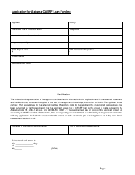 ADEM Form 339 Clean Water State Revolving Fund (Cwsrf) Loan Application - Alabama, Page 4