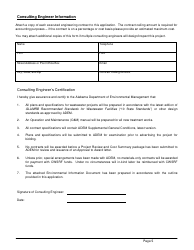 ADEM Form 339 Clean Water State Revolving Fund (Cwsrf) Loan Application - Alabama, Page 5