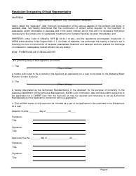 ADEM Form 339 Clean Water State Revolving Fund (Cwsrf) Loan Application - Alabama, Page 6