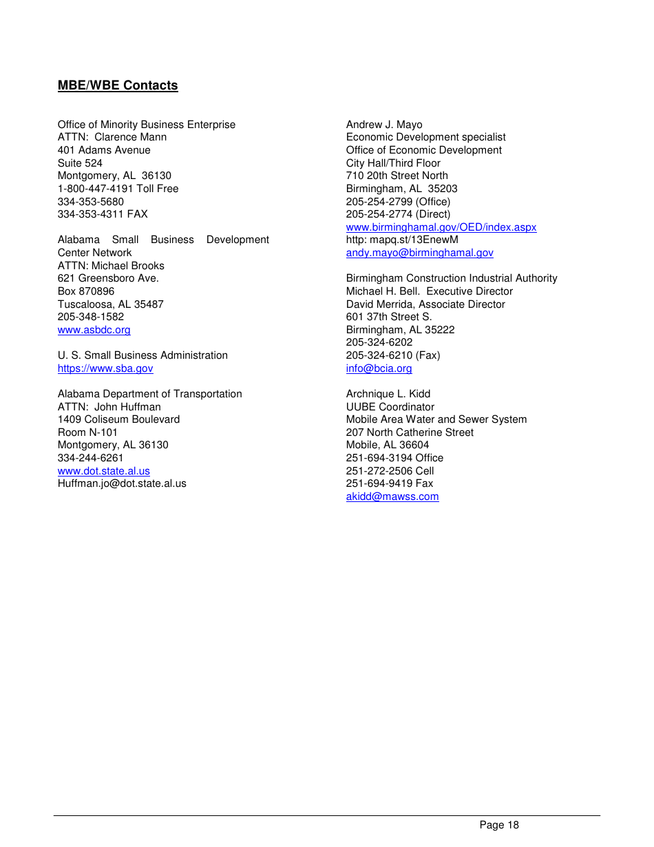 ADEM Form 369 Drinking Water State Revolving Fund (Dwsrf) Loan Application - Alabama, Page 18