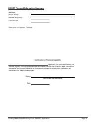 ADEM Form 369 Drinking Water State Revolving Fund (Dwsrf) Loan Application - Alabama, Page 19