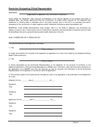 ADEM Form 369 Drinking Water State Revolving Fund (Dwsrf) Loan Application - Alabama, Page 6