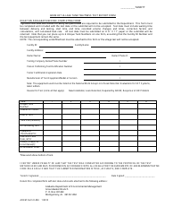 Document preview: ADEM Form 484 ADEM Ust Ullage Tank Tightness Test Report Form - Alabama
