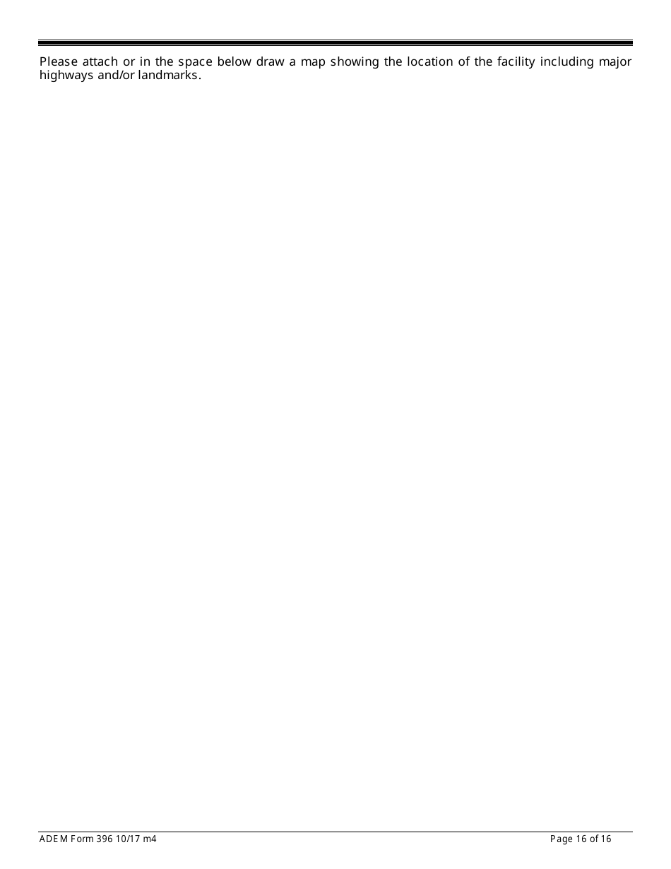 ADEM Form 396 Notice of Intent - Npdes General Permit Number Alg060000 - Alabama, Page 16