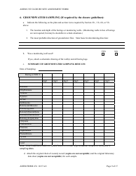 ADEM Form 474 ADEM Ust Closure Site Assessment Report - Alabama, Page 9