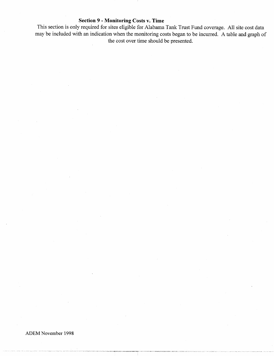 ADEM Form 478 Natural Attenuation Monitoring Report - Alabama, Page 3