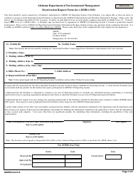 Document preview: ADEM Form 513 Deactivation Request Form for E-Dmr/E-Sso - Alabama