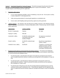 ADEM Form 530 Technical Proposal for Qualification as a Scrap Tire Fund Remediation Contractor - Alabama, Page 2