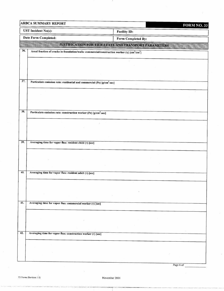 ADEM Form 473 Tier 3 Report Forms - Alabama, Page 11