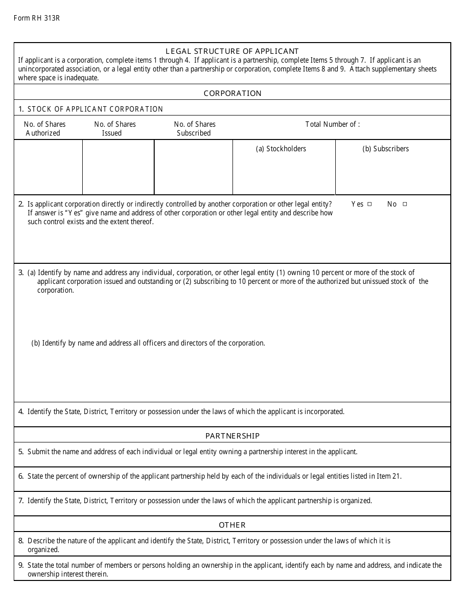 Form RH313R - Fill Out, Sign Online and Download Printable PDF, Alabama ...