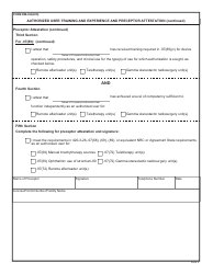 Form RM-HU(AUS) Authorized User Training and Experience and Preceptor Attestation - Alabama, Page 6