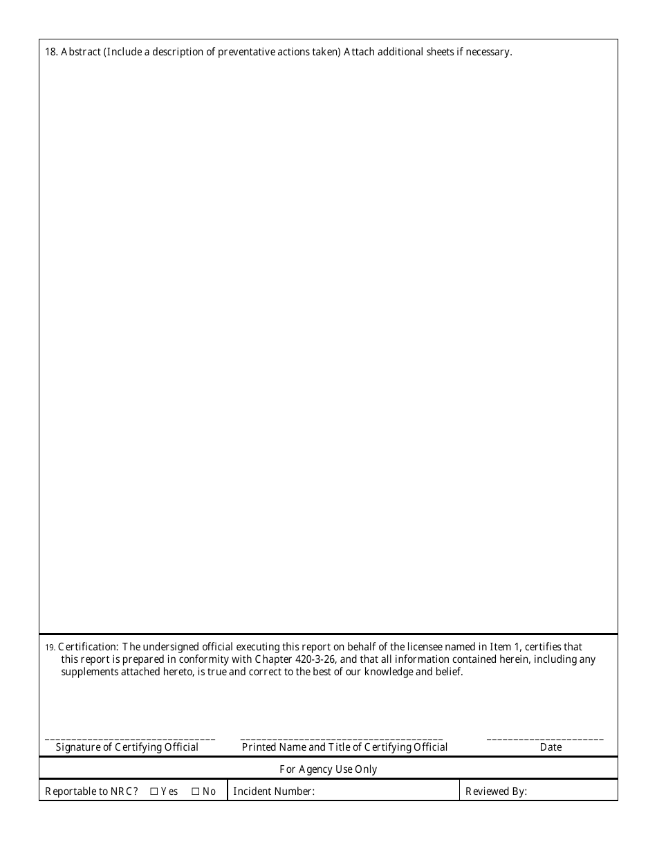 Form S Medical Misadministration Report - Alabama, Page 2