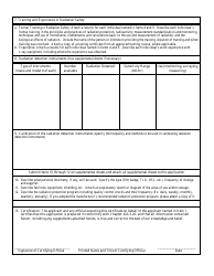 Form NMX Application for Non-medical X-Ray Registration - Alabama, Page 2