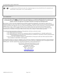 ADEM Form 549 Npdes Individual Permit Application - Coalbed Methane Operations - Exploration, Development, Operation, Closure, and Associated Activities and Areas - Alabama, Page 5