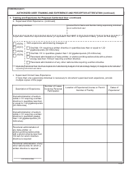 Form RM-HU(AUT) Authorized User Training and Experience and Preceptor Attestation - Alabama, Page 3
