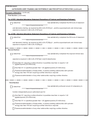 Form RM-HU(AUT) Authorized User Training and Experience and Preceptor Attestation - Alabama, Page 5