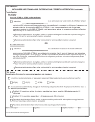 Form RM-HU(AUT) Authorized User Training and Experience and Preceptor Attestation - Alabama, Page 6