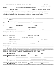 Form DOT-SP10656 Annex A Shipment Approval Form - Pipeline and Hazardous Materials Safety Administration