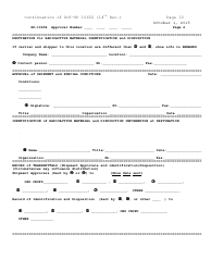 Form DOT-SP10656 Annex A Shipment Approval Form - Pipeline and Hazardous Materials Safety Administration, Page 2
