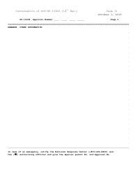 Form DOT-SP10656 Annex A Shipment Approval Form - Pipeline and Hazardous Materials Safety Administration, Page 3
