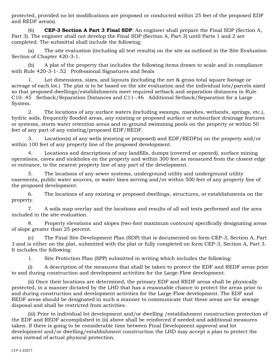 Form CEP-3 Application for Large Flow Development - Alabama, Page 2