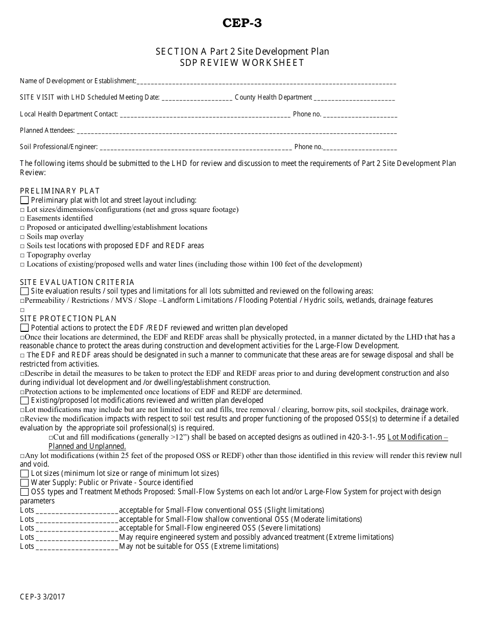 Form CEP-3 Application for Large Flow Development - Alabama, Page 8
