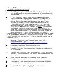 &quot;Letter of Conditional Commitment - Competitive Checklist&quot; - Alabama